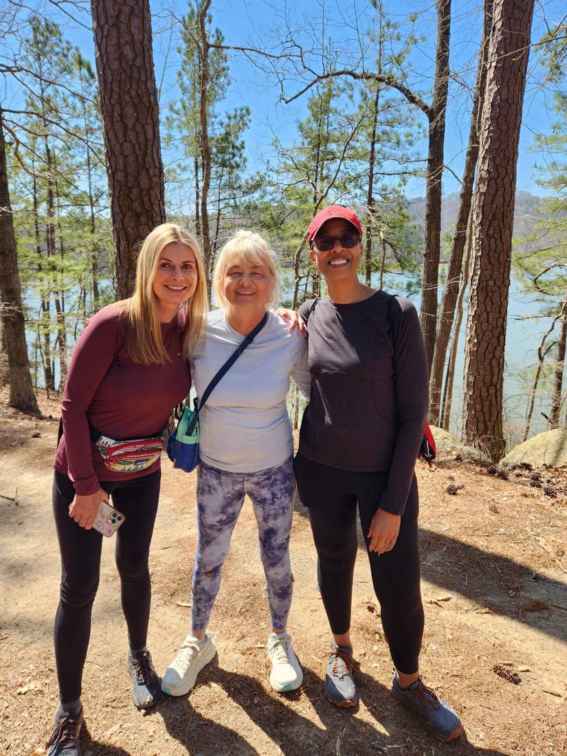 Three friends on the trail